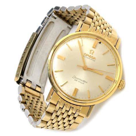 omega seamaster de ville vintage gold|omega seamaster 14k gold filled.